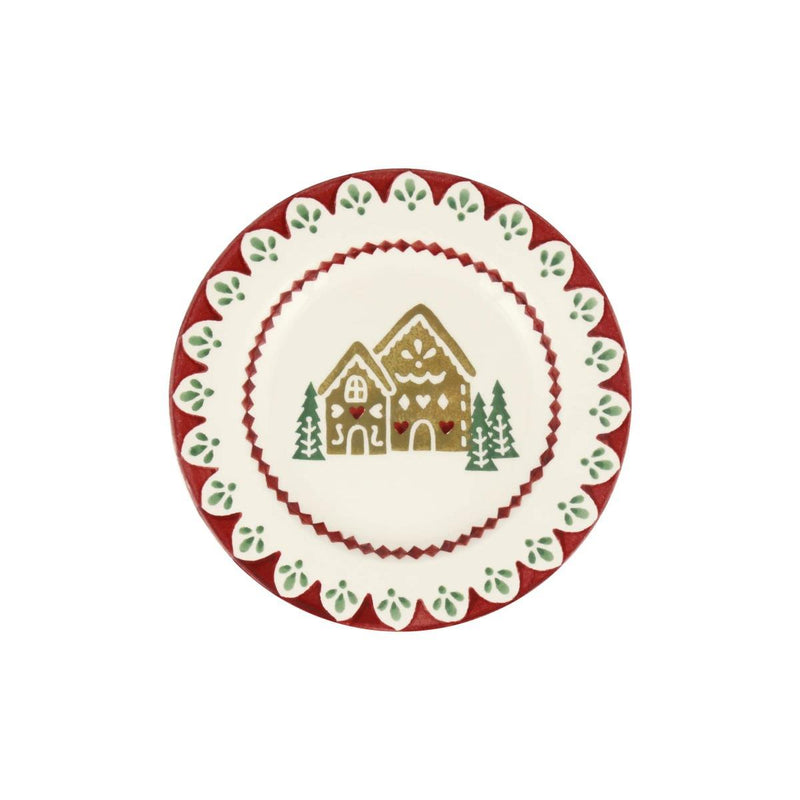 Emma Bridgewater - 6.5 inch Tea/Side Plate - Christmas Gingerbread Houses