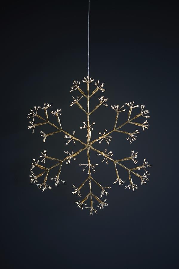 Silver Snowflake - Large - 288 LED lights/40cms Diameter - Indoor - Mains Operated