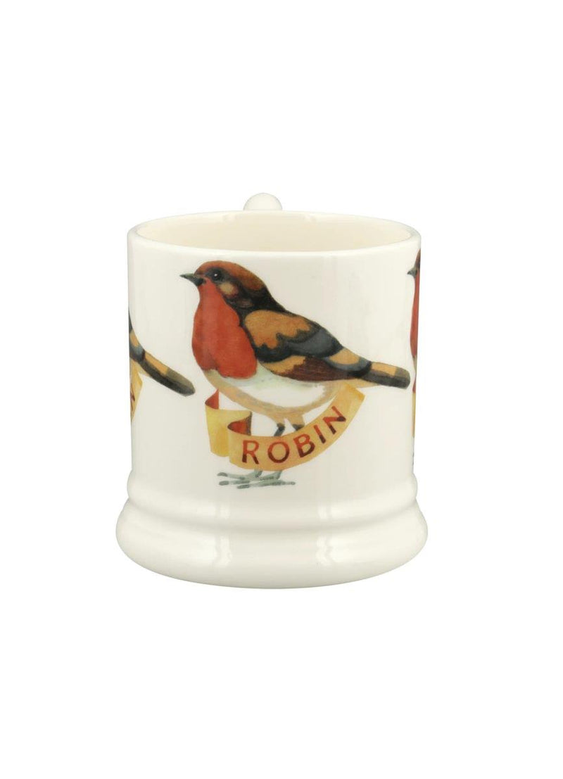 Emma Bridgewater - Half Pint Mug (300ml/1/2pt) - 9.3x8.2cms - Birds - Robin