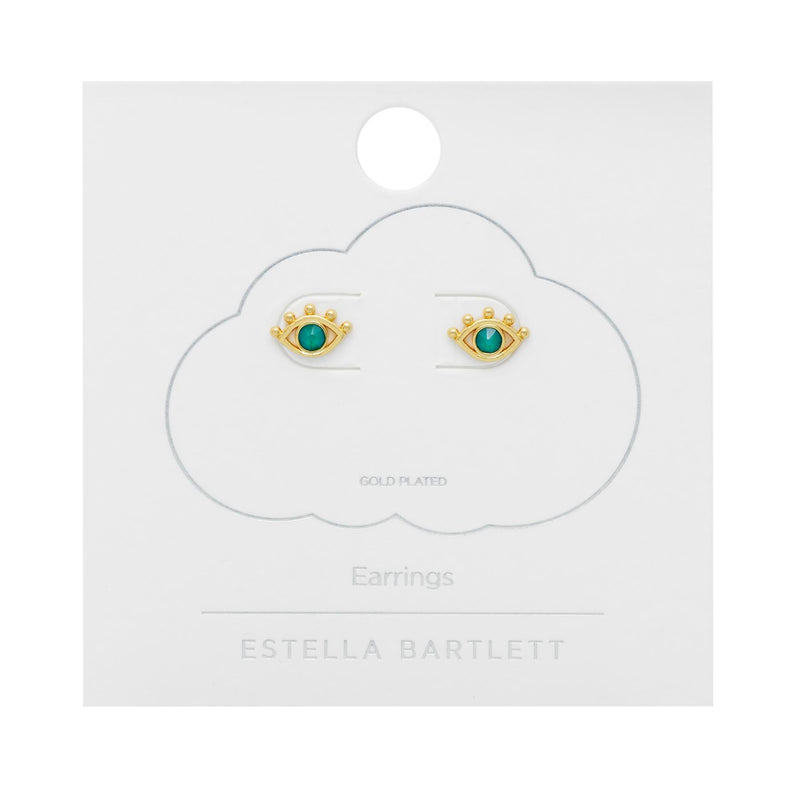 Petal Cubic Zirconia Crawler Earrings - Gold Plated - Estella Bartlett