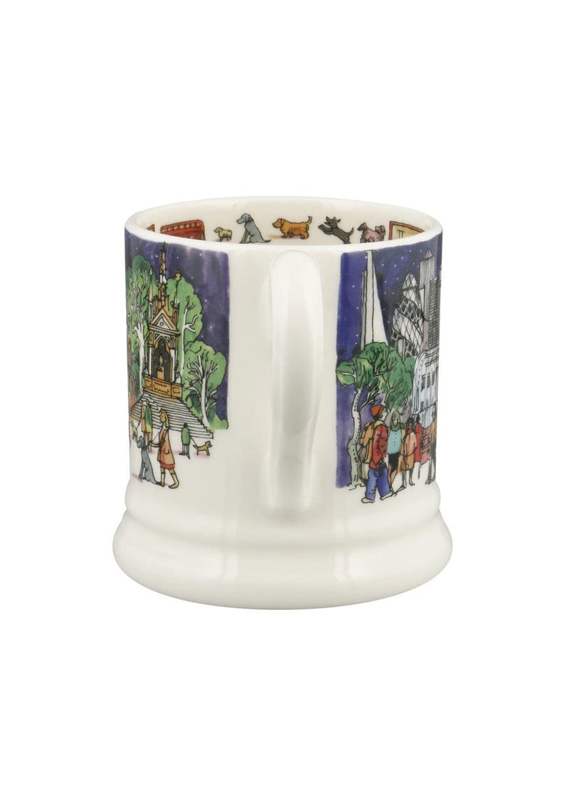 Emma Bridgewater - Half Pint Mug (300ml/1/2pt) - 9.3x8.2cms - London At Christmas