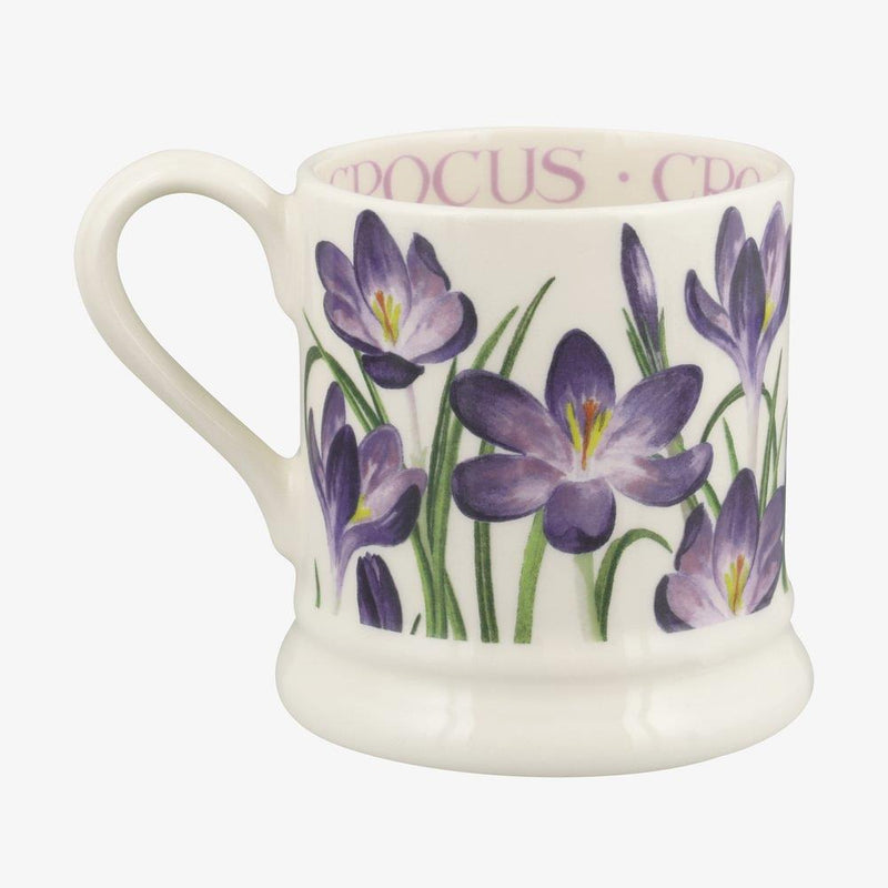 Emma Bridgewater - Half Pint Mug (300ml/1/2pt) - 9.3x8.2cms - Flowers - Crocus