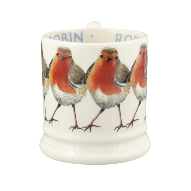 Emma Bridgewater - Half Pint Mug (300ml/1/2pt) - 9.3x8.2cms - Birds - Robins