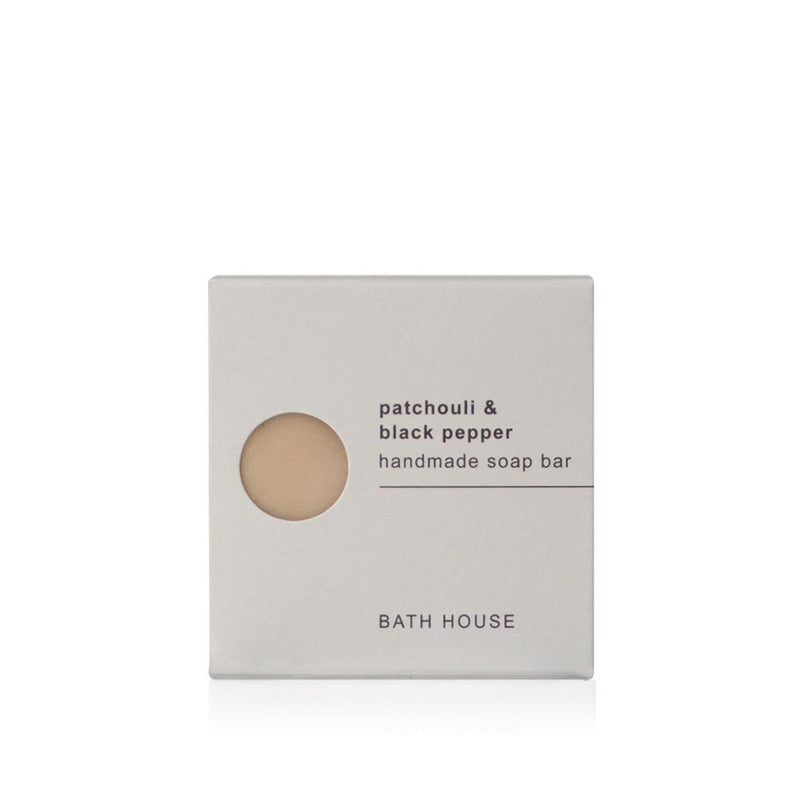 Bath House - Patchouli & Black Pepper - Handmade Cleansing Soap Bar 100g