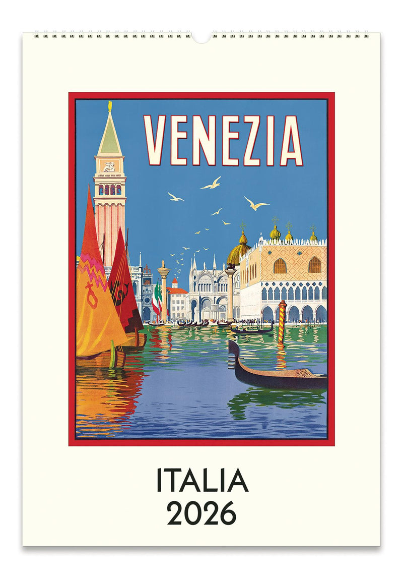 Cavallini - 2026 Wall Calendar - 13 x 19ins - Italy/Italia