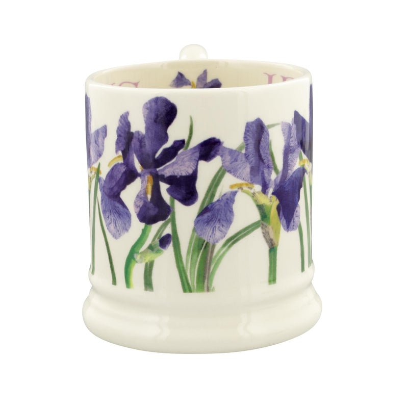 Emma Bridgewater - Half Pint Mug (300ml/1/2pt) - 9.3x8.2cms - Flowers - Blue Iris