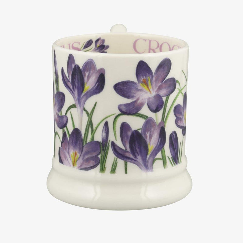 Emma Bridgewater - Half Pint Mug (300ml/1/2pt) - 9.3x8.2cms - Flowers - Crocus