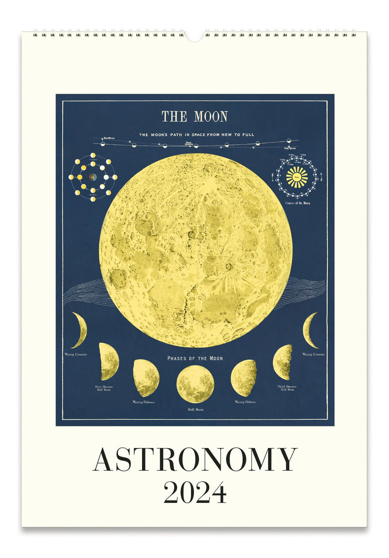 Cavallini - 2024 Wall Calendar - 13 x 19ins - Astronomy/The Moon