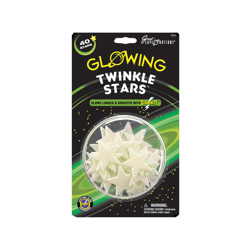 Glowing Twinkle Stars - 40 Glow In The Dark Stars