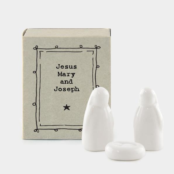 Matchbox - Mini Nativity - Jesus, Mary & Joseph - East Of India