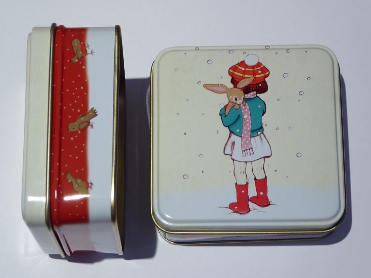 Belle & Boo - Square Treat Tin - 3 Christmas Designs Available