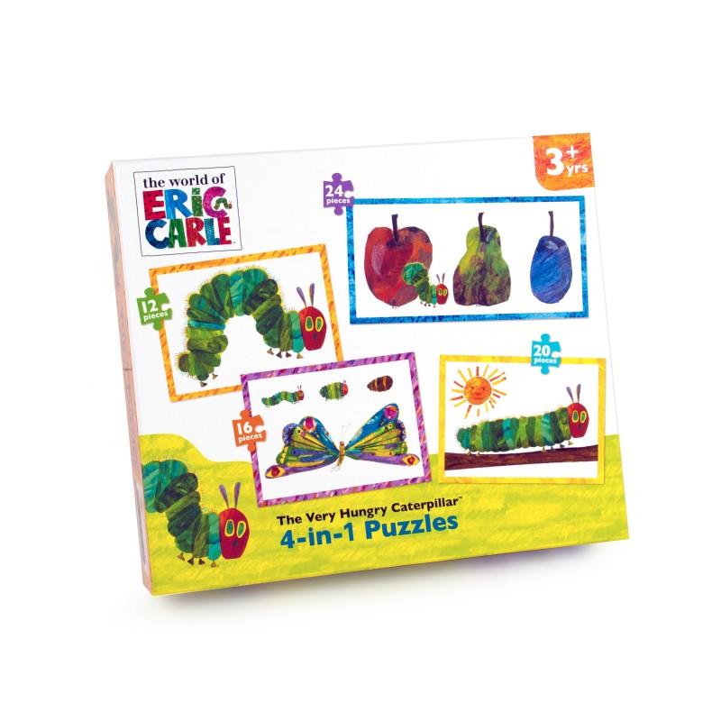 4-in-1 Jigsaw Puzzles - The Very Hungry Caterpillar - Eric Carle