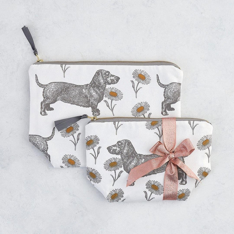 Thornback & Peel - Cosmetic/Make-Up Bag - Dog & Daisy - Available In 2 Sizes