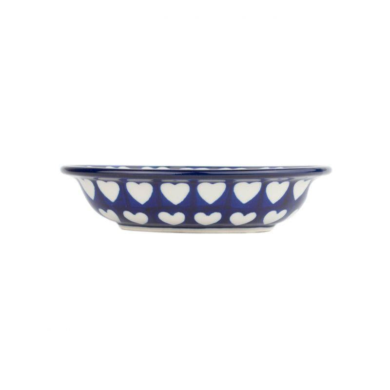 Soap Dish With Holes - Hearts - 0879-0375JX - Polish Pottery