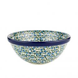 Cereal/Pasta Bowl - Blue Berries - 0058-1658X - 16.5 x 6.5cms - Polish Pottery