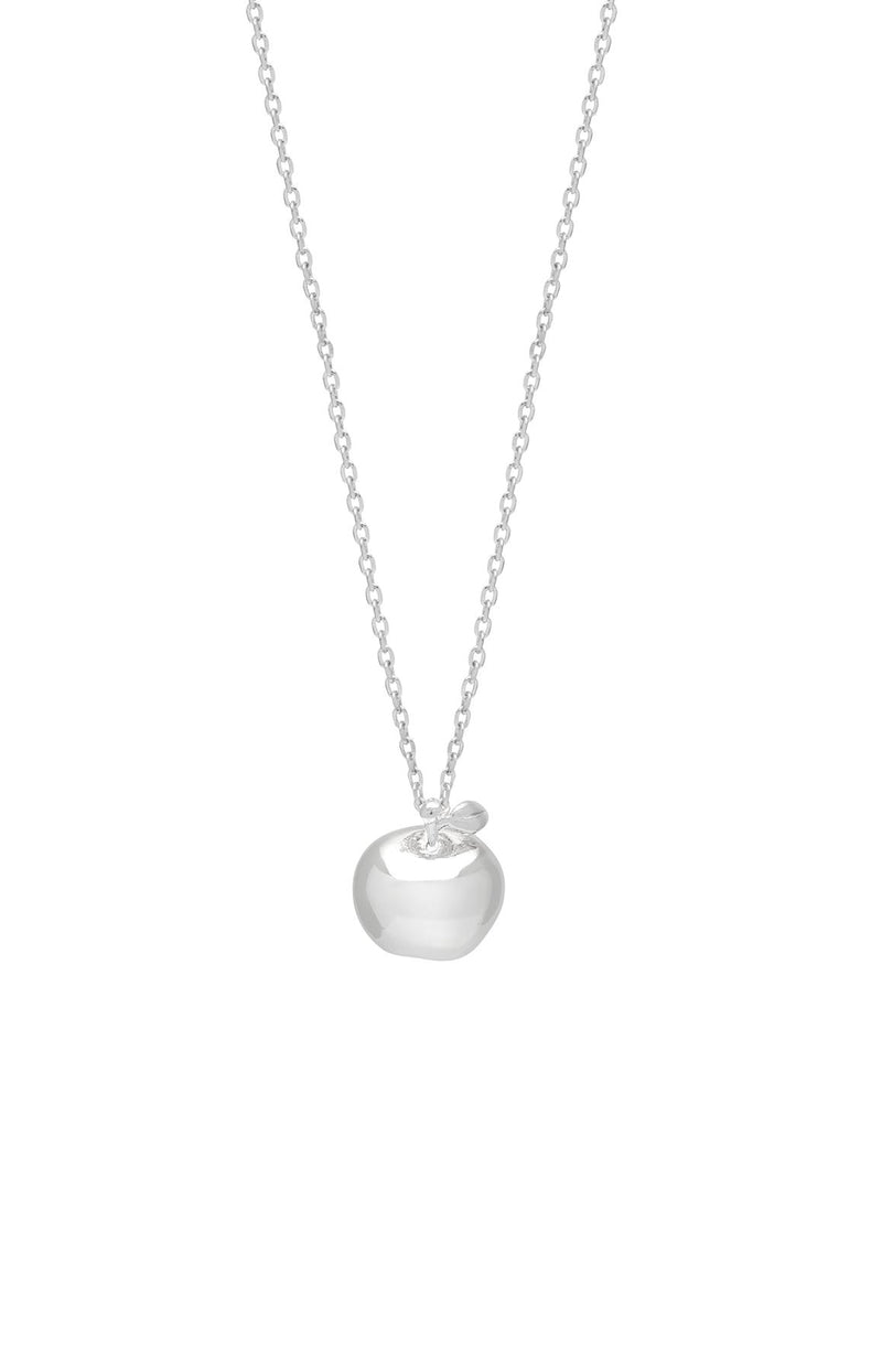 Apples Pendant Necklace - Silver Plated - Enjoy The Little Things - Estella Bartlett