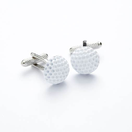 Novelty Cufflinks - White Golf Ball - CK183 - Onyx Art