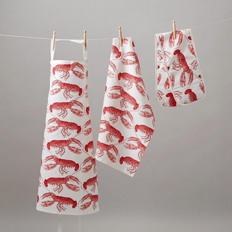 Thornback & Peel - 100% Cotton - Full Length Apron 60 x 80cms - Lobsters