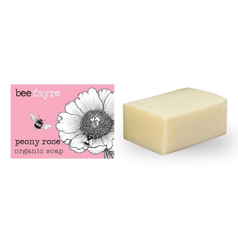 Beefayre - Bee Loved - Peony Rose - Triple Milled Organic Soap - 100g