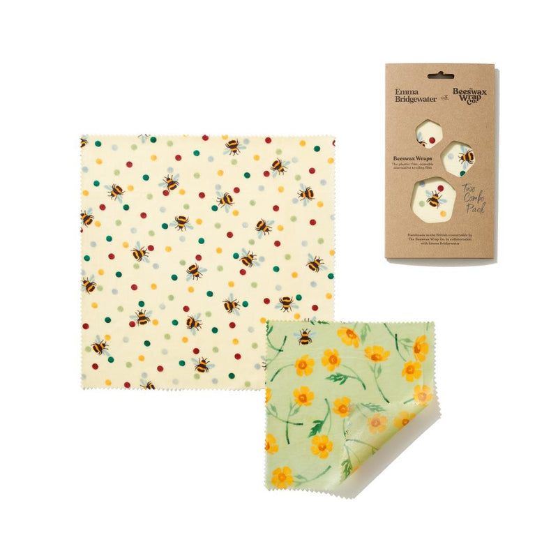 The Beeswax Wrap Company - Emma Bridgewater Bees & Buttercups - 4 Combinations Available