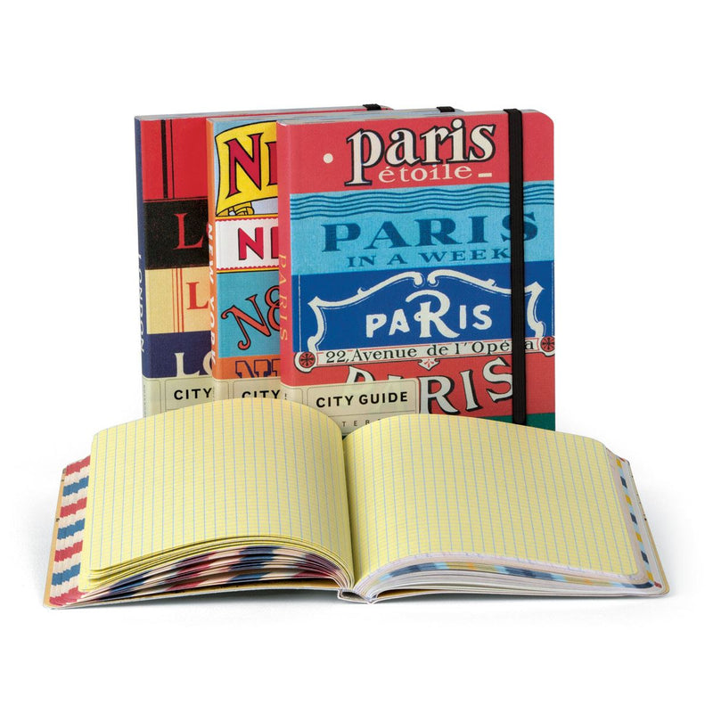 Cavallini - City Guide Notebook - Paris - 208 pages - Underground/Metro Map Included