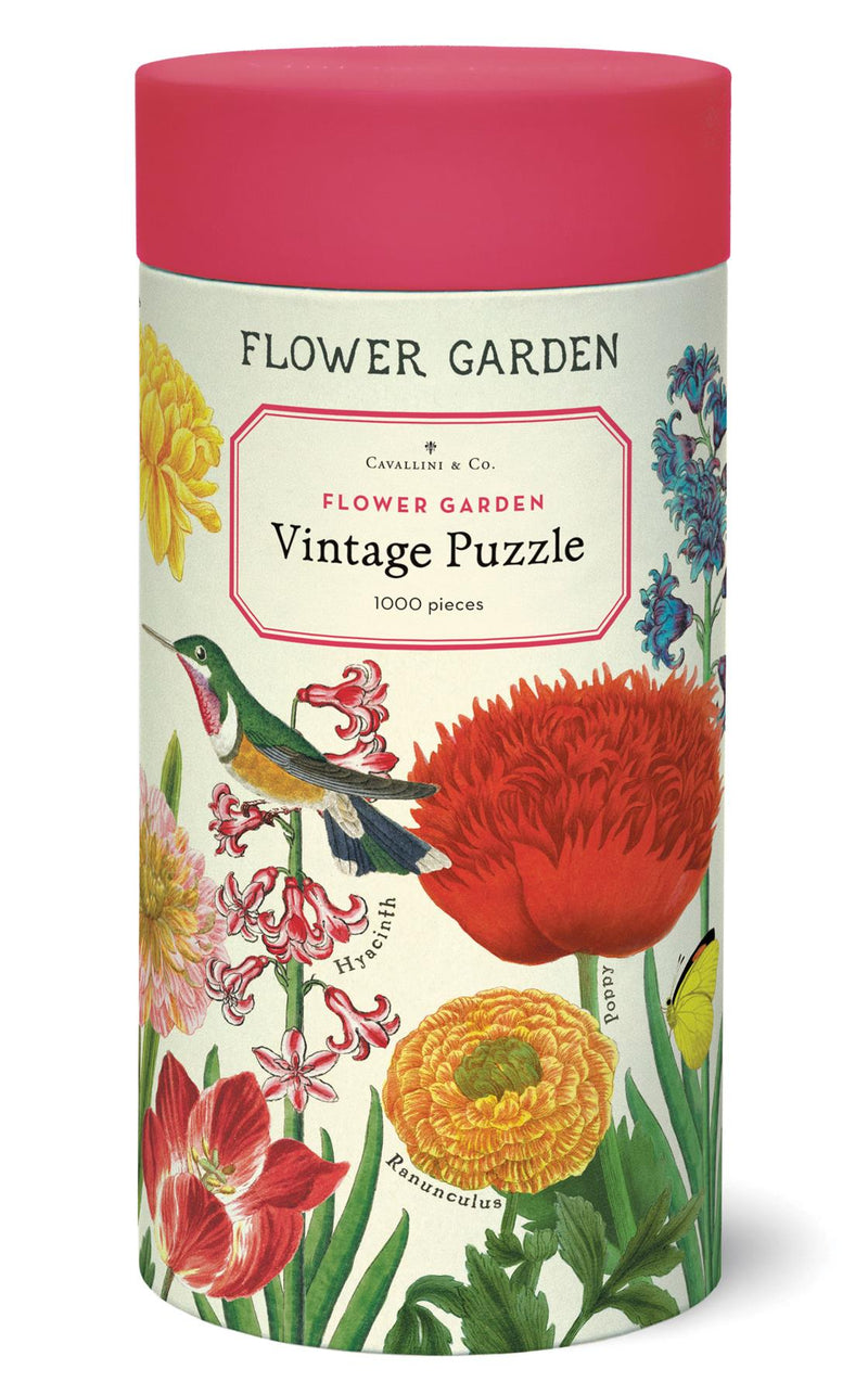 Cavallini - Vintage Jigsaw Puzzle - 1000 Pieces - 55x70cms - Flower Garden