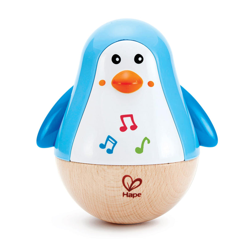 Hape - Penguin Musical Wobbler - Roly-Poly Melody Toy