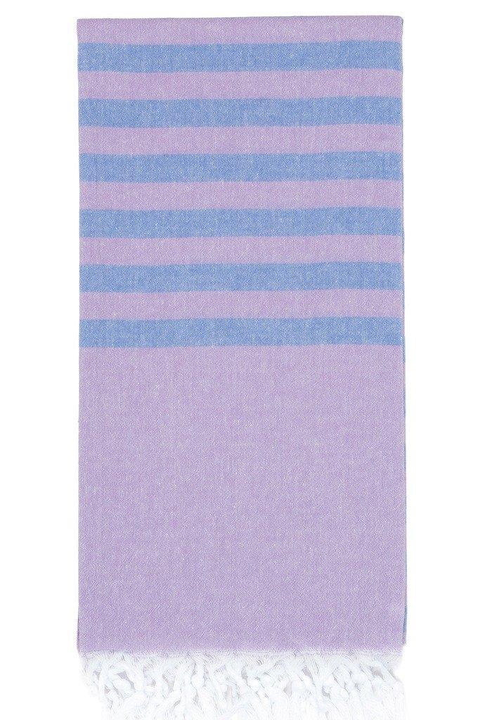Clara Hammam Beach Towel - Lilac/Cornflower - Ailera 90x180cms