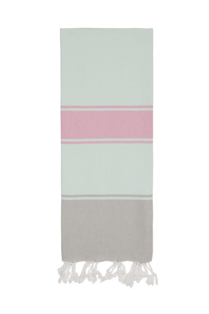 Talia Hammam Hair Towel - Ice/Light Pink - Ailera 90x55cms