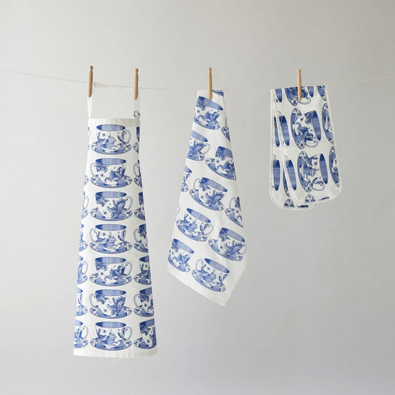 Thornback & Peel - 100% Cotton - Tea Towel - 47 x 77cms - Teacups