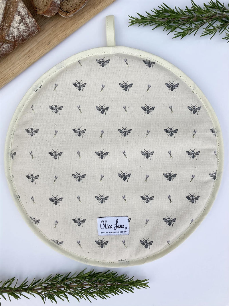 Olivia Jane Designs - 100% Cotton Hob/Range Cover 36 x 36cms - Flying Solo Bee