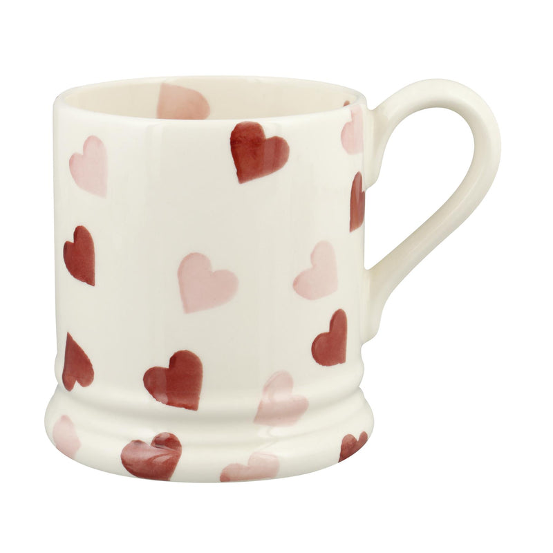 Emma Bridgewater - Half Pint Mug (300ml/1/2pt) - 9.3x8.2cms - Pink Hearts