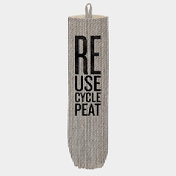 Bag Holder - Reuse, Recycle, Repeat  - East of India 17x53.5x0.5cms