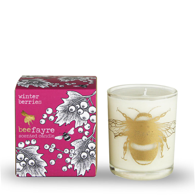 Beefayre - Bee Merry - Winter Berries- Large Scented Candle - 20cl/50hours