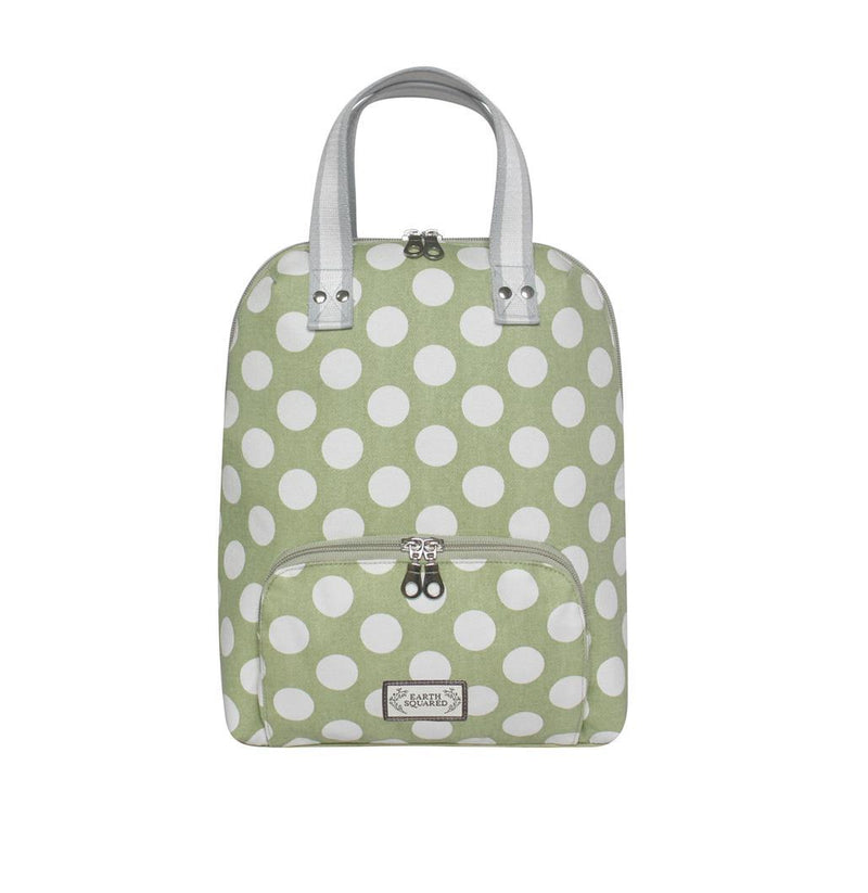 Earth Squared - Canvas Alice Backpack - Spots - Green - 31x31x8cms