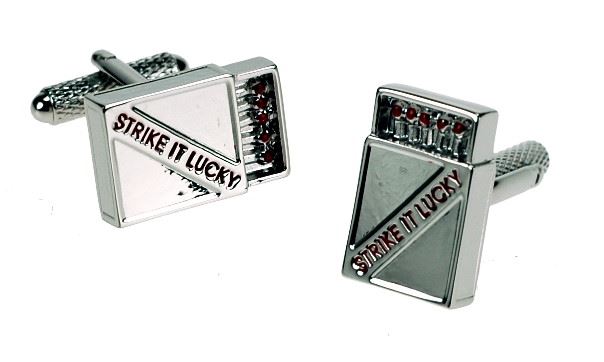 Novelty Cufflinks - Strike It Lucky - CK301 - Onyx Art