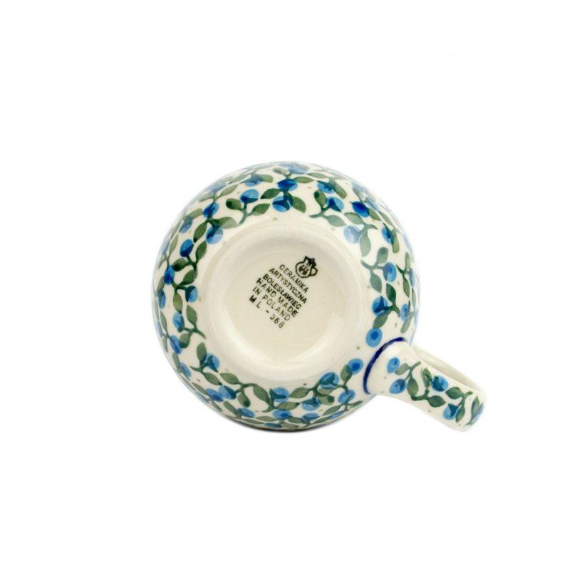 Medium Round Mug - Blue Berries - 350ml - 0070-1658X - Polish Pottery
