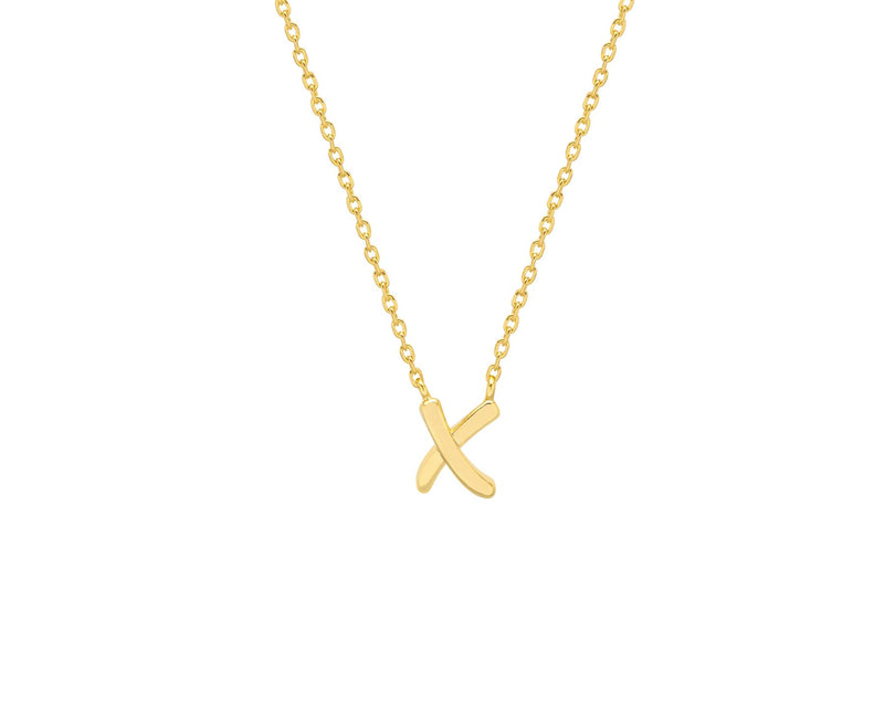 Kiss Necklace - Gold Plated - With Love - Estella Bartlett