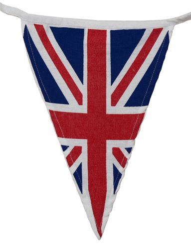 100% Cotton Bunting - Union Jack - 10m/31 Double Sided Flags - The Cotton Bunting Company