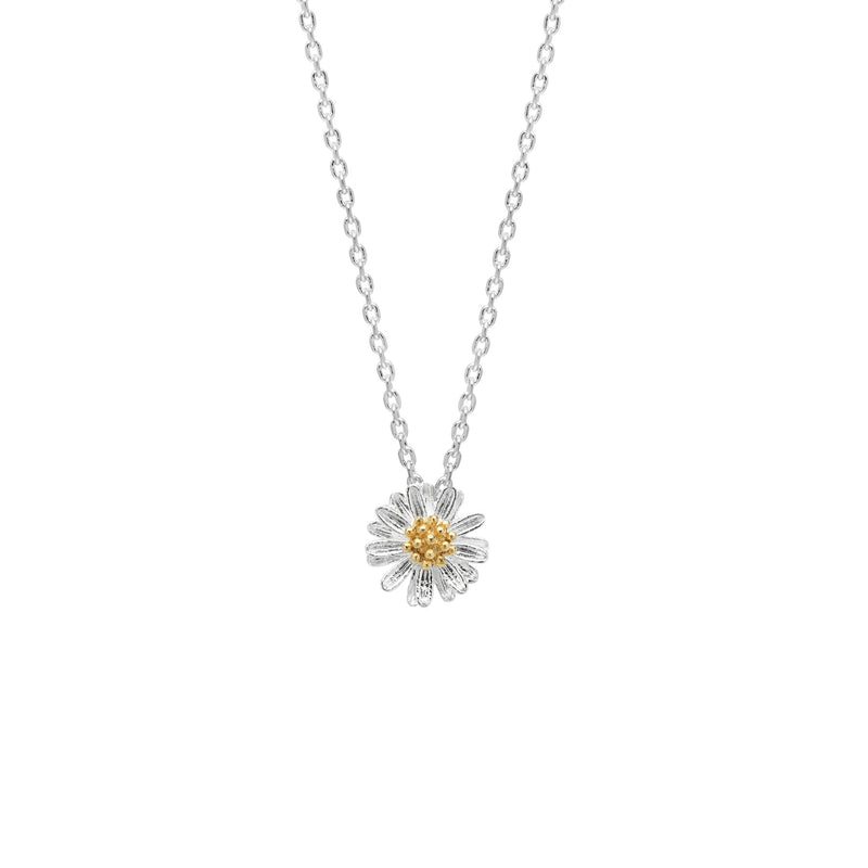 Wildflower Necklace - Silver & Gold Plated - WIldflower - Estella Bartlett