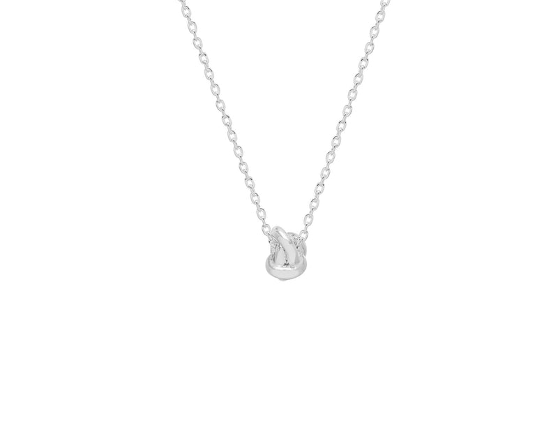 Knot Necklace - Silver Plated - Love Me Knot - Estella Bartlett