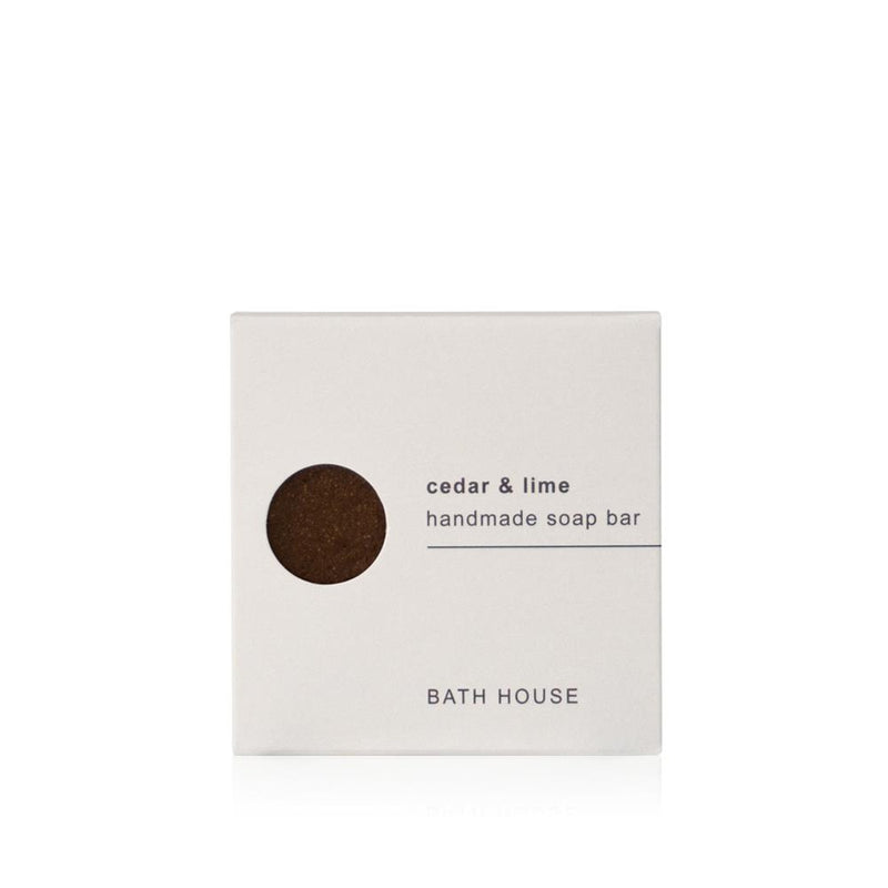 Bath House - Cedar & Lime - Handmade Cleansing Soap Bar 100g