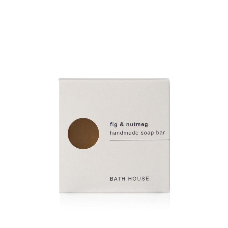 Bath House - Fig & Nutmeg - Handmade Cleansing Soap Bar 100g