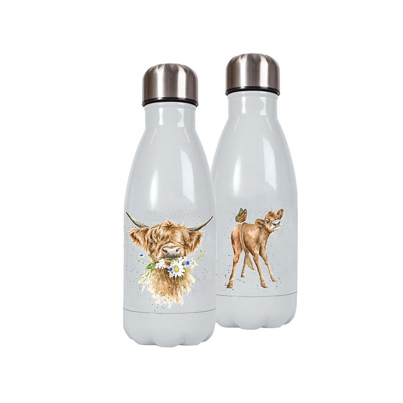 Highland Cow - Reusable Isotherm Water Bottle - Small - 260ml - Wrendale Designs