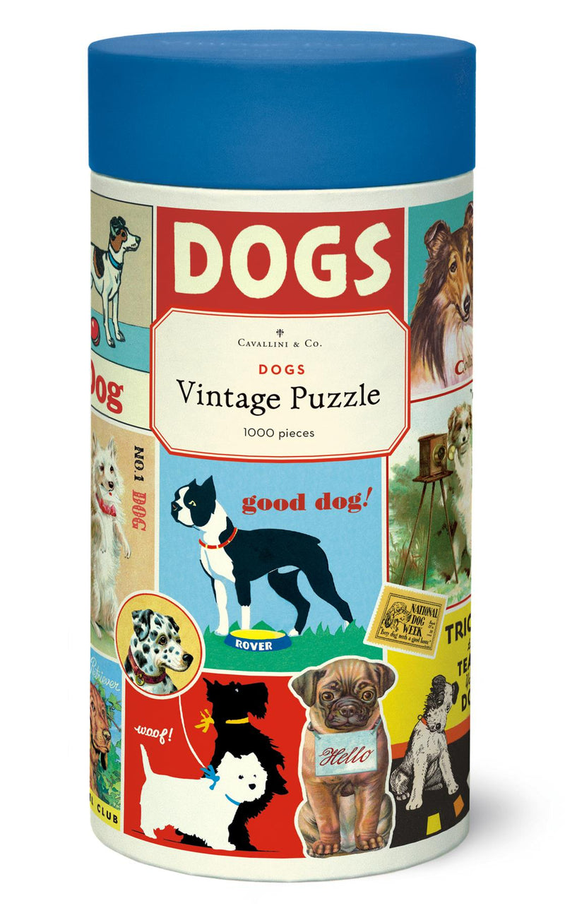 Cavallini - Vintage Jigsaw Puzzle - 1000 Pieces - 55x70cms - Dogs