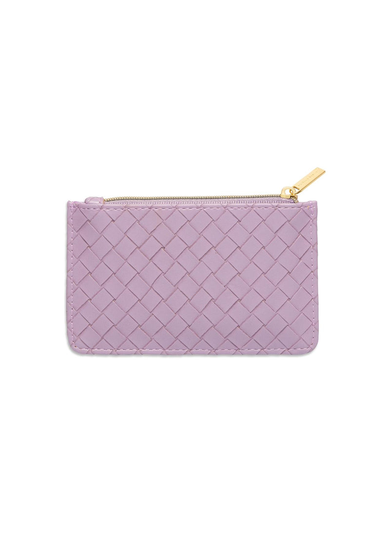 Card Purse - Rectangle - Lilac Weave - 12.5x7.5x0.5cms - Estella Bartlett
