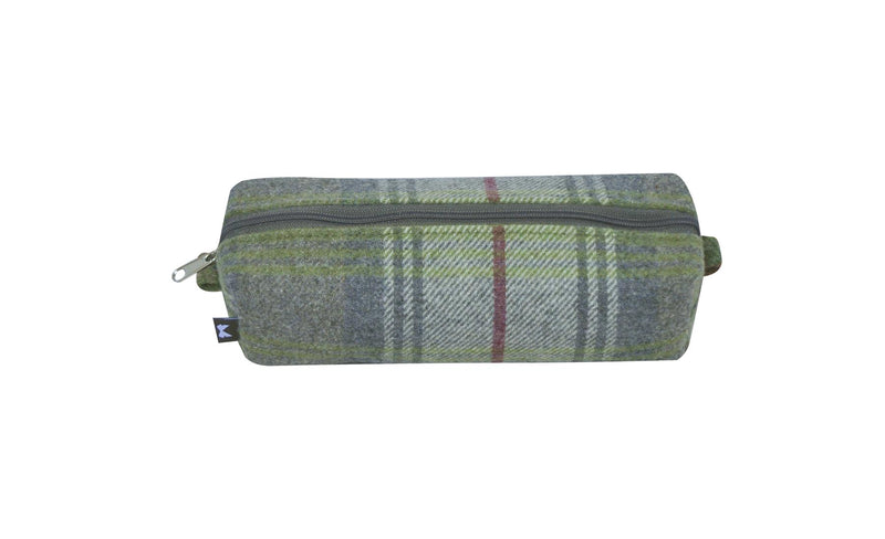 Earth Squared - Pencil/Make Up Brush Case - Tweed Wool - Pebble - 18x6x6cms