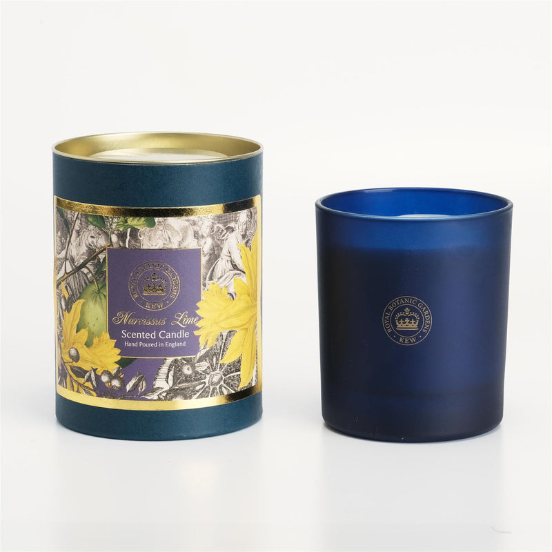 Royal Botanic Gardens Kew - Pure Soy Candle 200g/50hrs Burn Time - Narcissus Lime