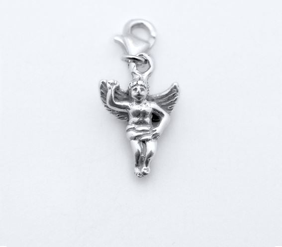 Sterling Silver Charm - Tales From The Earth - Angel - Presented In Pale Blue Gift Box