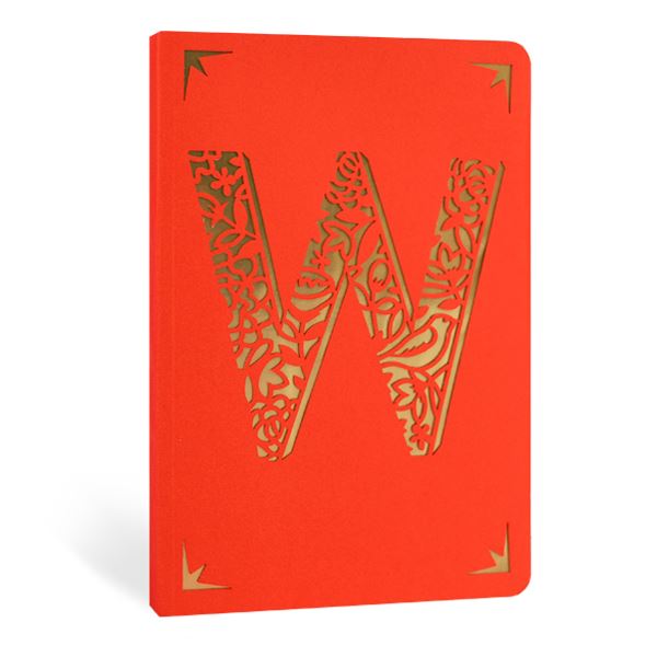 Monogrammed A6 Foil Notebooks - Available in A to Z and & - 124 Lined Pages - Portico Designs